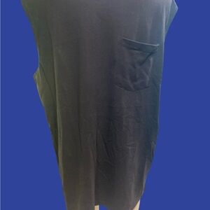 Black Sleeveless Top with Pocket NWOT